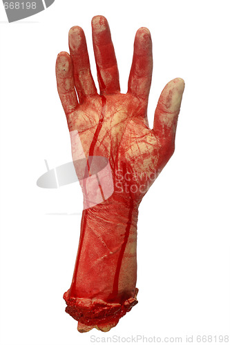 Image of Bloody hand