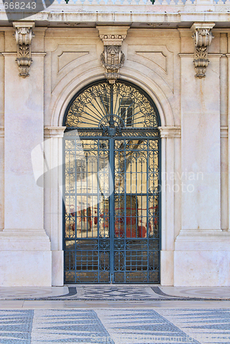 Image of door of an old building