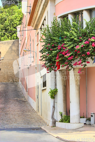 Image of Street in the old centre in Lisbon, Portugal