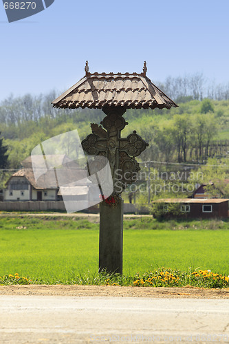 Image of Roadside crucifix