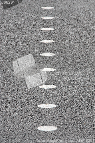 Image of Roadside bicycle lane mark