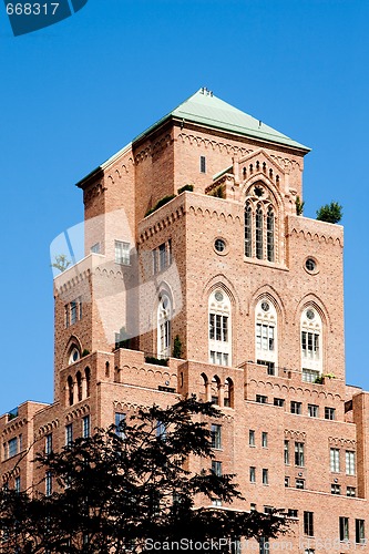 Image of Brick building arched window architecture