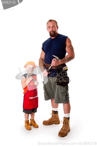 Image of Father and son Carpenter