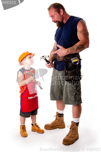 Image of Father and son carpenter