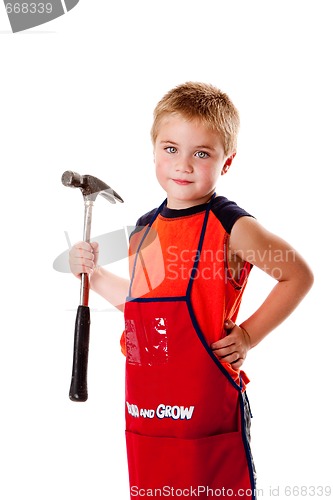Image of Boy with hammer