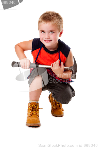 Image of Boy with hammer