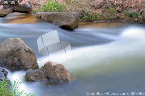 Image of gentle rivers flows 