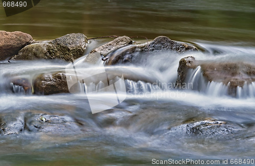 Image of water over rocks