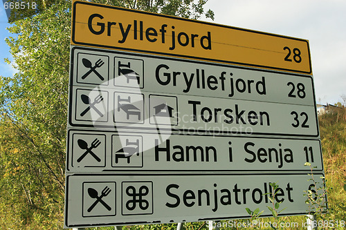 Image of Sign in Senja