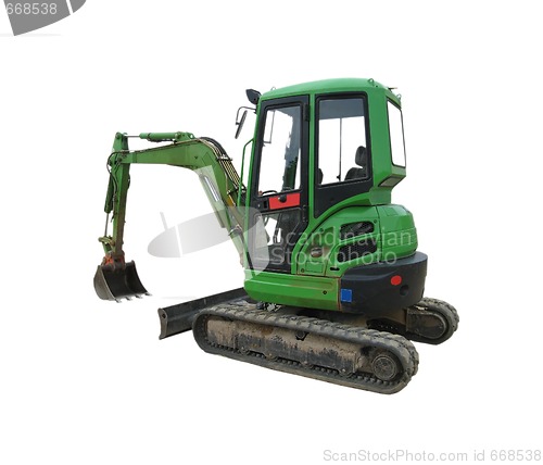 Image of Green Excavator