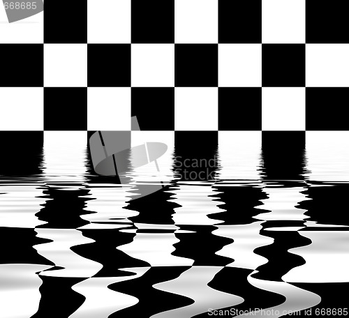 Image of Flooded chess board