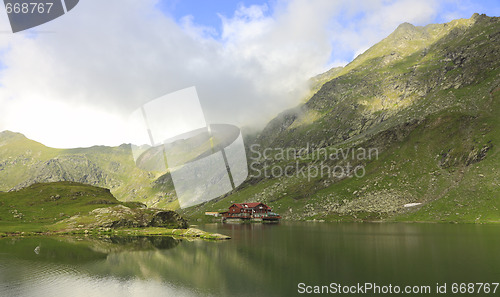 Image of Balea lake,Fagaras Mountains,Romania