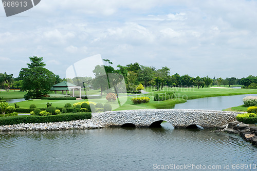 Image of Beautiful golf course