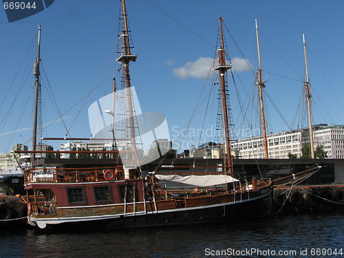 Image of Old ship in Oslo harbour