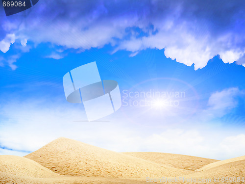 Image of sun and sand