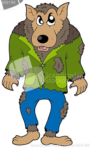 Image of Cartoon werewolf