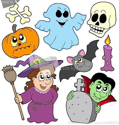 Image of Halloween cartoons collection