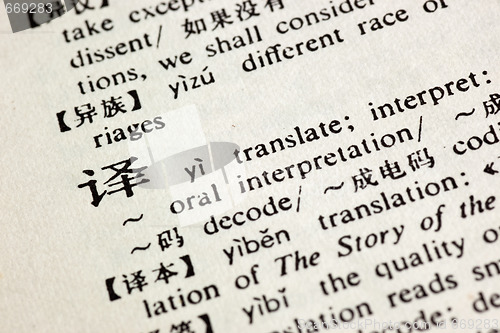 Image of Translate written in Chinese