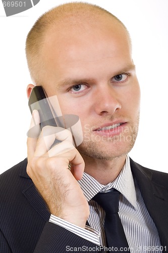 Image of businessman on the phone