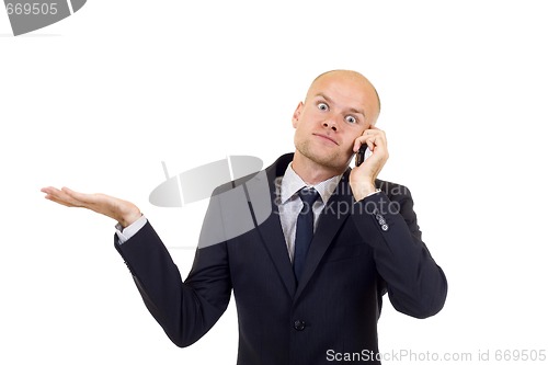 Image of businessman on the phone 