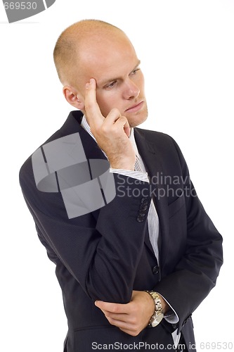 Image of thinking businessman