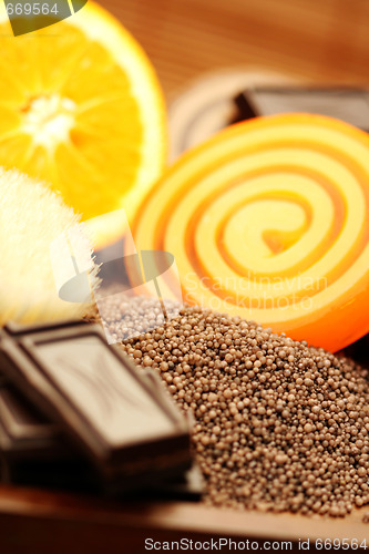 Image of chocolate and orange soaps