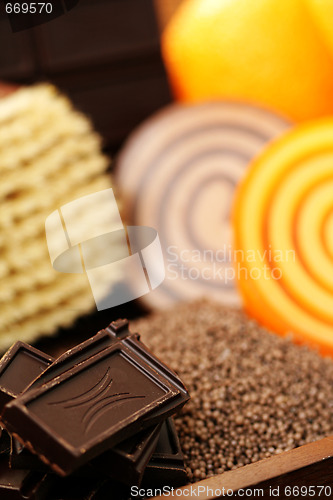 Image of chocolate and orange soaps