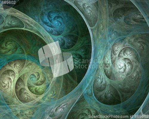 Image of Complicated fractal spiral