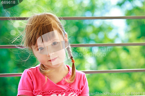 Image of Little girl with two plaits