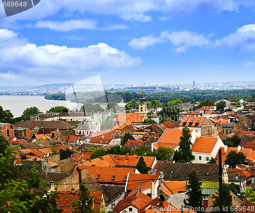 Image of Zemun rooftops in Belgrade