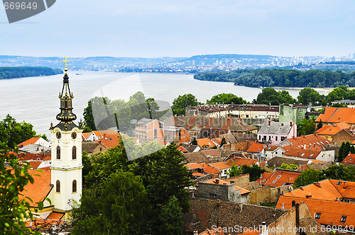 Image of Zemun rooftops in Belgrade