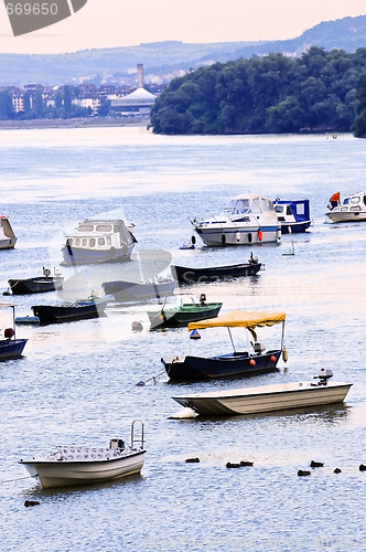 Image of River boats on Danube