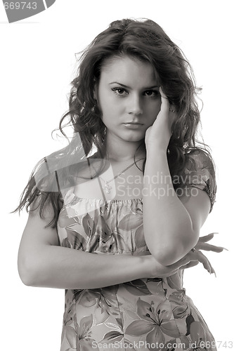 Image of sad woman