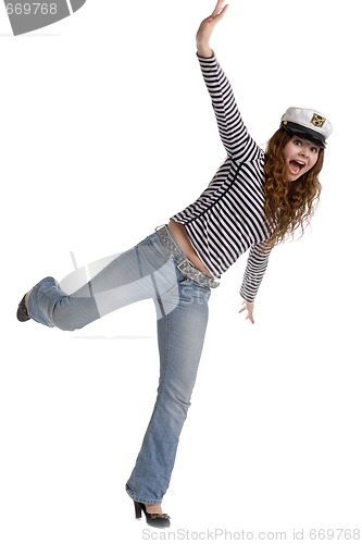 Image of playful woman