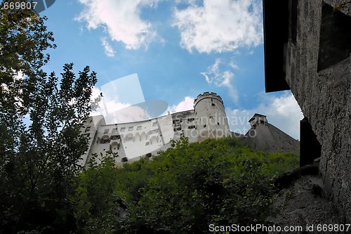 Image of Towers and walls of Renaissance Hohensalzburg castle
