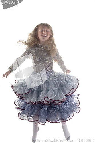 Image of Little girl in studio