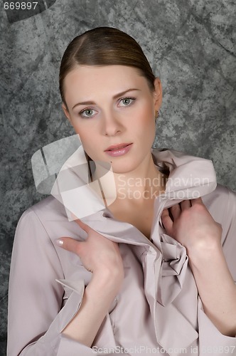 Image of Closeup Portrait Of Woman