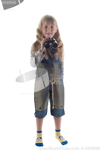 Image of Little girl in studio