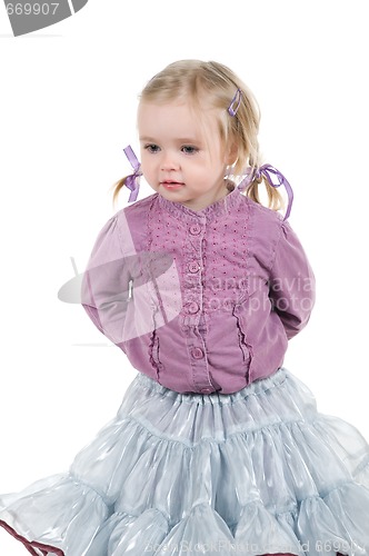 Image of A little girl in studio