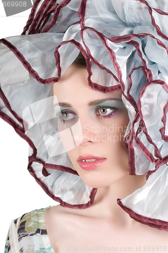Image of Young woman in studio