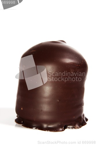 Image of chocolate-covered meringue confection