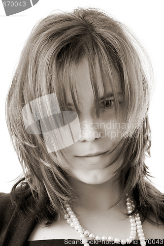 Image of young woman portrait
