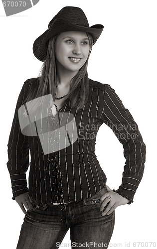 Image of woman in hat