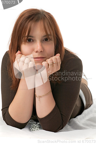 Image of thoughtful woman