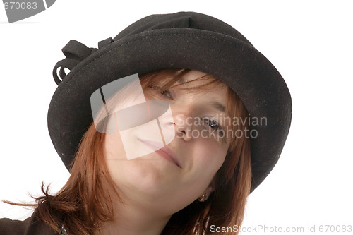 Image of smiling woman in hat