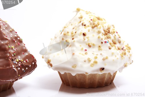 Image of Chocolate-covered meringue confection