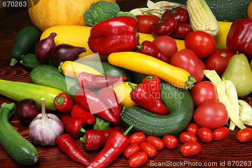 Image of Fruits and vegetables.