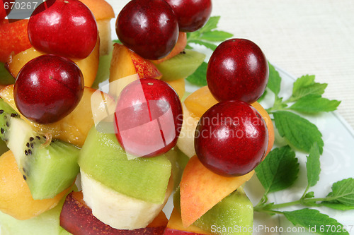 Image of Fruits on sticks