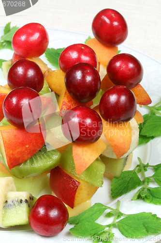 Image of Fruits on sticks