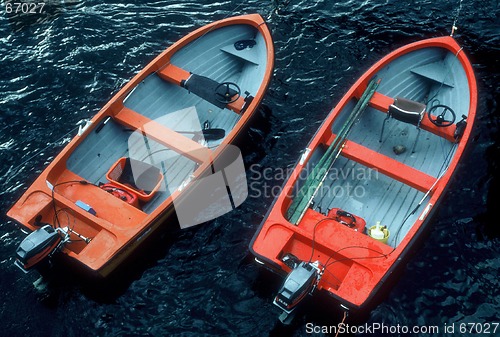 Image of Fishing boats on the river